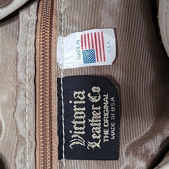 Victoria Leather Beige Crossbody Bag - Picture 13 of 13